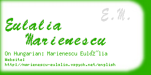 eulalia marienescu business card